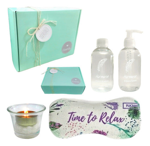 Luxury Jasmine Aroma Relaxation Spa Gift Box Set N45 - Enjoy a Moment of Tranquility and Bliss - Set Aroma Regalo Box Zen Jazmín Kit Relax Spa N45 Disfrutalo