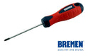 Bremen Rubber Handle Phillips Screwdriver #0 Long 75mm 2