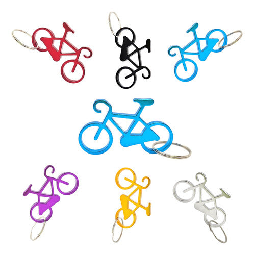 Set of 15 Bike Keychain Bottle Opener Souvenir Metallic Openers 0