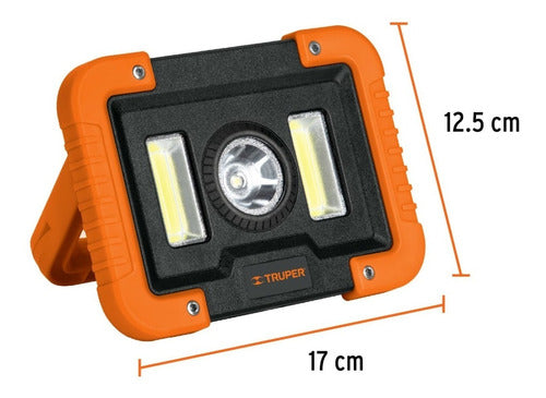 Truper Rechargeable LED Spotlight 1600 Lumens 2