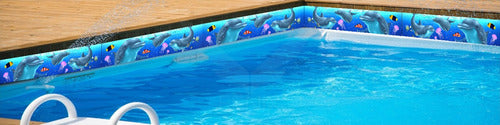 Kit 10 Adesivos Vinílico Proteção Borda Piscina 100cm X 30cm 2