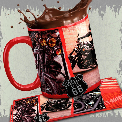 Plantillas Para Tazas Harley Davison , Pack Sublimacion 2