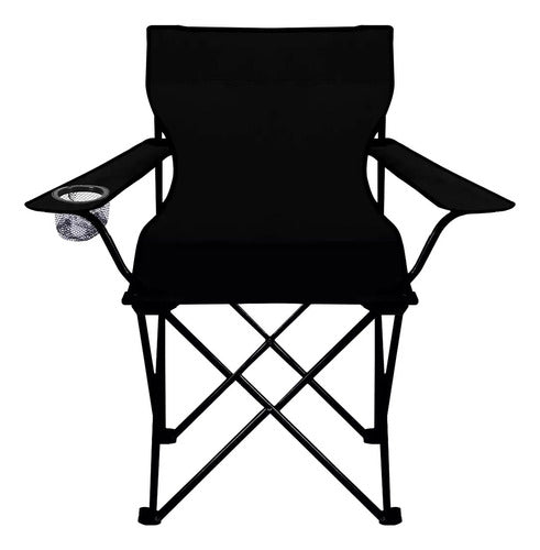 Folding Camping Director Chair with Armrest, Cup Holder, and Carry Bag 2