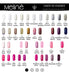 Meliné Kit X2 Semi-Permanent Nail Polishes + Base and Top Coat 5