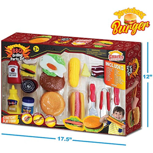 Stretcheez Play Food - Barbecue Play Set for Kids 1