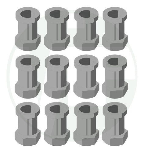 Chevrolet C20 Reform Rocker Arm Nut Kit - 12 Nuts 4