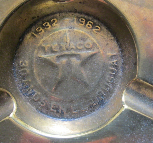 Antiguo Adorno De Bronce De La Petrolera Texaco 1