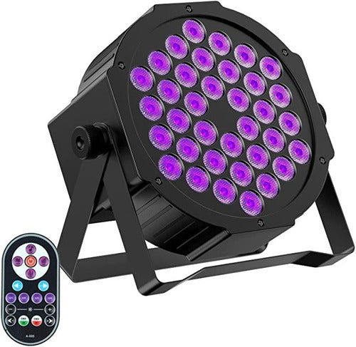 Silverled Black Light Tacho 36W LED DMX with Remote Control for Parties and Fluorescent Effects 0