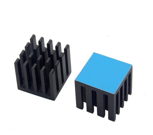 10uni. Dissipador De Calor Adesivo 15x15x15mm Vrm/mosfet/vga 1