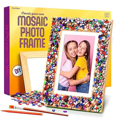 DanDarci Mosaic Photo Frame Kit for Kids - Art and Craft Kits 0