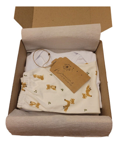 Baby Layette Gift Box Set - Body + Half Teddy Bear 5