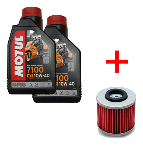 Combo Aceite Motul 7100 + Filtro Moto Yamaha Raptor 700 Ram 1