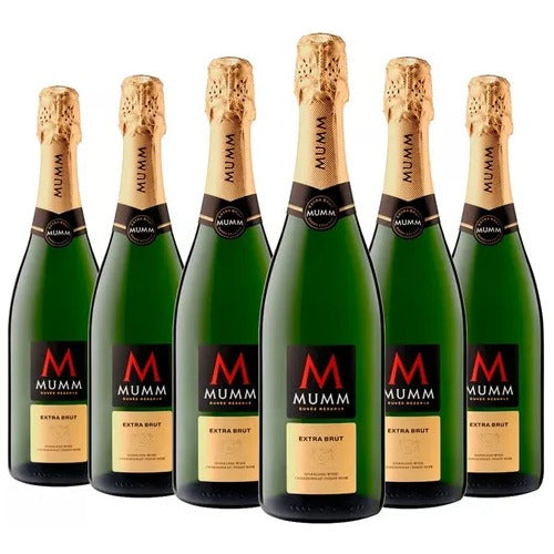 Mumm Champagne Cuvee Reserva Extra Brut Sparkling Wine 750 Ml X 6 0