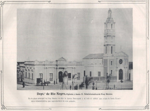 Fray Bentos - Iglesia En El Año 1900 - Lámina 45x30 Cm. 0