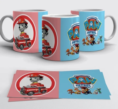 Plantillas Sublimacion Tazones Paw Patrol, Tazas 1