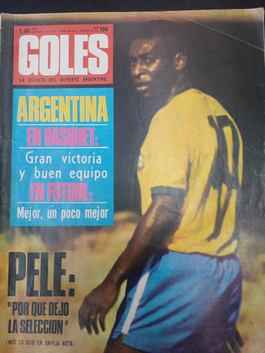 Goles N° 1176 20/7/71 Pelé Bilardo Monzón Básquet 0