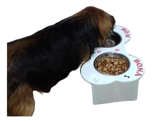 Small Dog Bone-Shaped Feeder 8