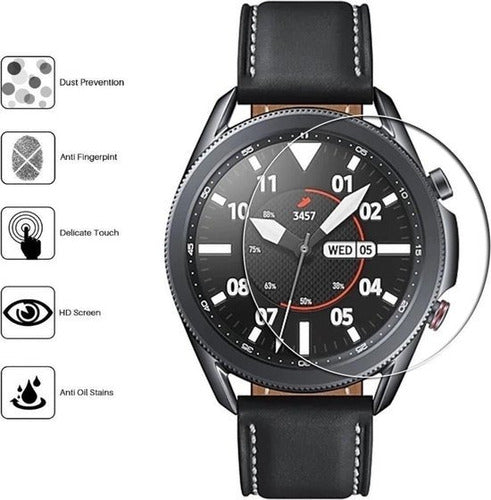 ElAndroideAzul Full Cover Tempered Glass for Samsung Watch3 41 45 Mm 1