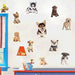 Yineco 3D Dog Wall Sticker Set - 17 Pieces 1