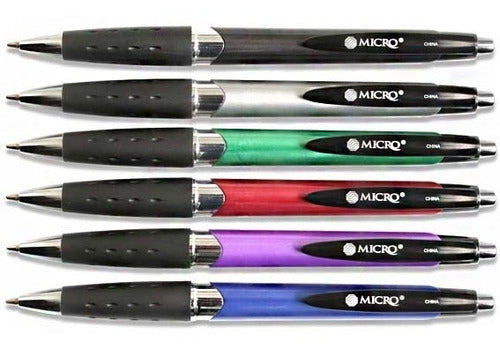 Micro Simball Ziro Ballpoint Pen Pack of 30 Units - Blue or Black 0