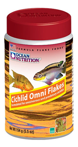 Cichlid Omni Flakes Ocean Nutrition Alimento 154grs Acuario 0