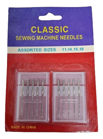 AVIOINDUMENTARIA Combo of 10 Sewing Machine Needles Sizes 11, 14, 16, 18 0