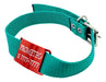 Medallas Para Perros Large Red Passant + Green Collar 3cm 0