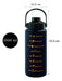 Kitchen Tools Motivational Water Bottle 2L with Straw 1