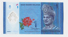 Fk Billete Malaysia 1 Ringgit 2012 P51 Polimero Sin Circular 0