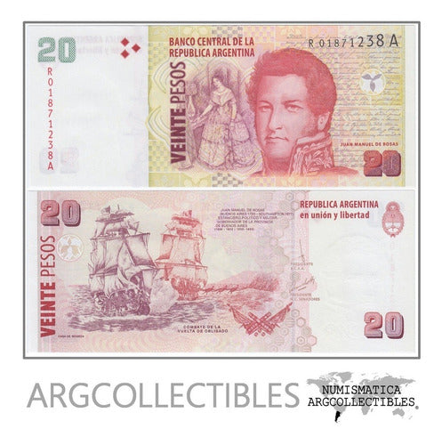 Argentina Billete 20pesos P-355/bot-3531 Unc 2018 Reposicion 0