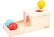 Adena Montessori Object Permanence Box with 3 Balls for Babies 0