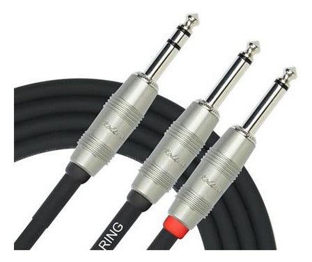 Kirlin Y33620ft 6 Meters Plug TRS Stereo to 2 Mono Plugs 2