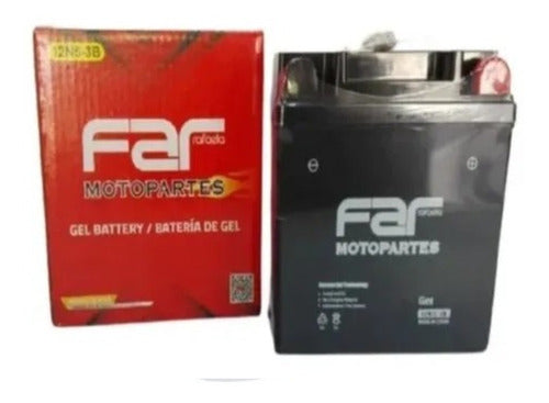 Far Gel Battery 12N5-3B for Yamaha Ch Gilera 110 XTZ 0