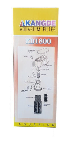 Filtro Interno Silencioso Potente Peceras Acuarios Kd 1800 6