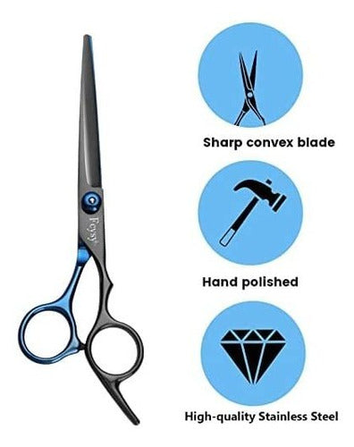 Hair Scissors Thinning Shears Set, Fcysy Professional Hair Cutting Kit 2