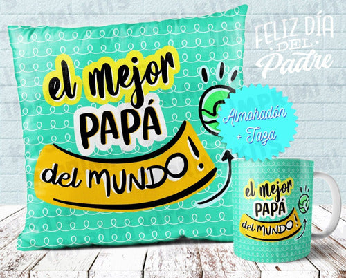 Plantillas Tazas Y Almohadones Día Del Padre Sublimar #cp03 0