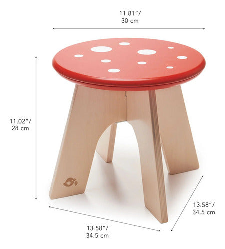 Tender Leaf Toadstool Stool Charming Forest Toys Wood Tx 3