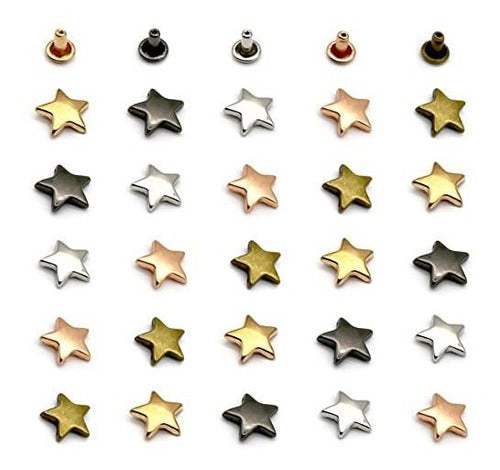 Inknote Tachas Remache Estrella X250u. 5-Colores 12mm 0