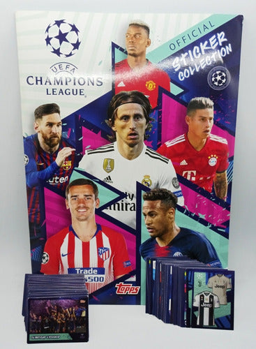 Topps Album - Champions League 2018/19 + 100 Figuritas A Pegar 0