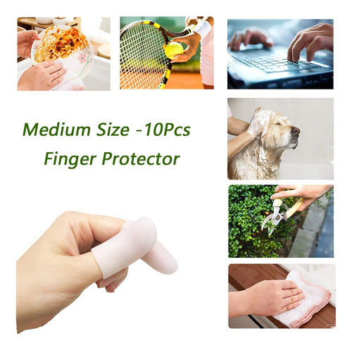 Protetores De Dedo Kris-kikomy Gel Finger Caps Silicone 10 U 2