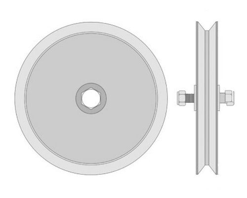 Ducasse Steel Wheel for Sliding Gate 50 mm with Gramabi Bearing 4