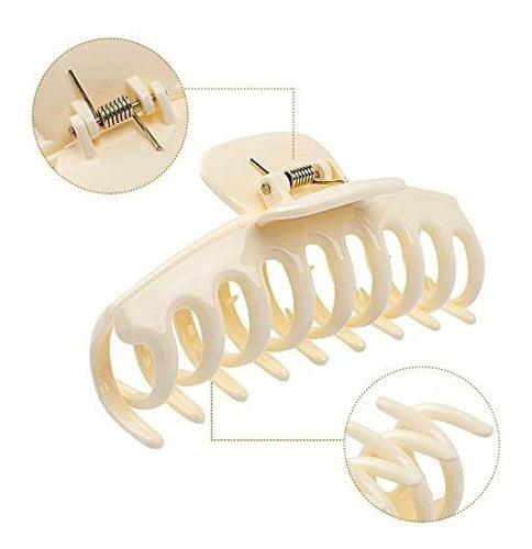 Laxizar Pack of 8 Rectangular Hair Clamps 2