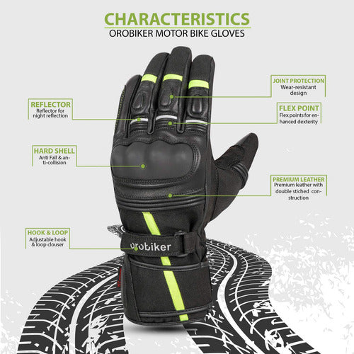 Oro Biker - Winter Motorcycle Gloves | Touchscreen Gloves 1