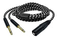 Mugteeve Dual 1/4 Ts Mono A Xlr Cable Macho, 10 Pies De Dobl 0