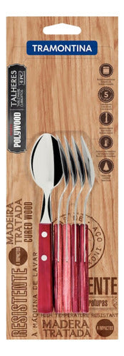 Tramontina Tea Spoon Set Polywood 6 Pieces 2