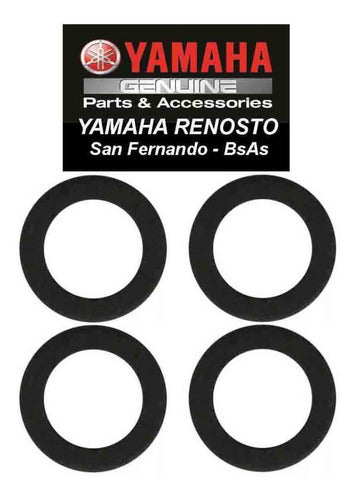 YAMAHA Genuine Parts Kit of 4 Oil Screw Seals for Outboard Motors 0