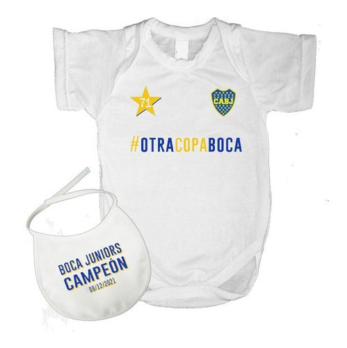 Illa Inti Baby Body + Bib Boca Juniors Champion Copa Estrella 71 0