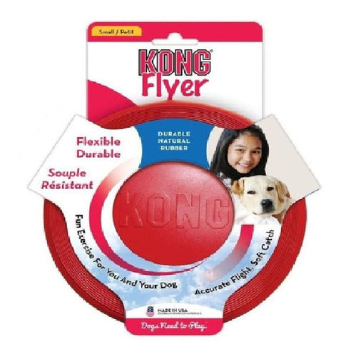 Kong Flyer Large Dogs Frisbee Flexible Imported 1