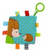 Educational Animal Security Blanket with Rattle and Teether 2