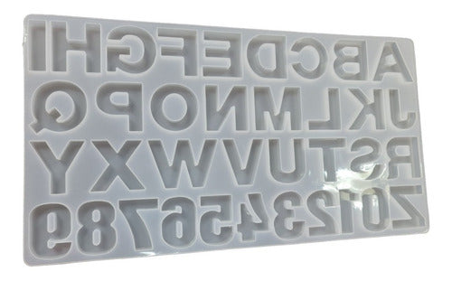 Silicone Alphabet and Numbers Mold for Resin Crafts 0
